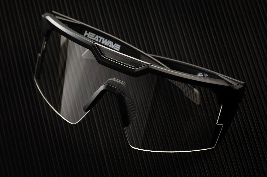 Future Tech Sunglasses: Black Frame Clear Lens Z87+