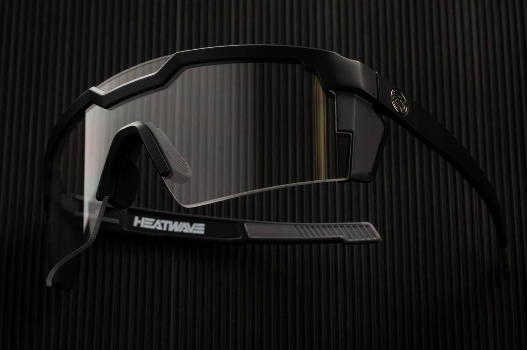 Future Tech Sunglasses: Black Frame Clear Lens Z87+
